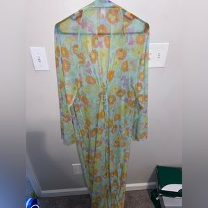 Free Spirit Floral Full-Length Robe XL/1X